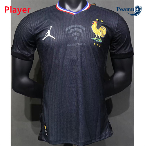 Maillot foot France Player Version joint Noir 2024/25