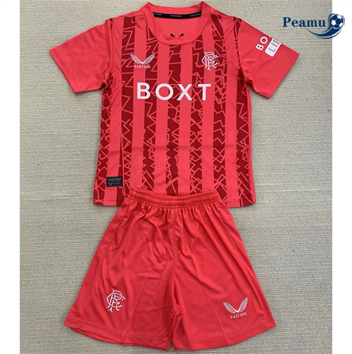 Maillot foot Rangers FC Enfant Gardien de but Rouge 2024/25