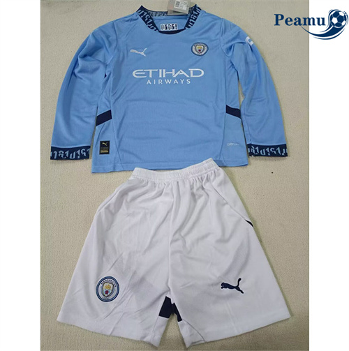Maillot foot Manchester City Enfant Domicile Manche Longue 2024-2025 grossiste
