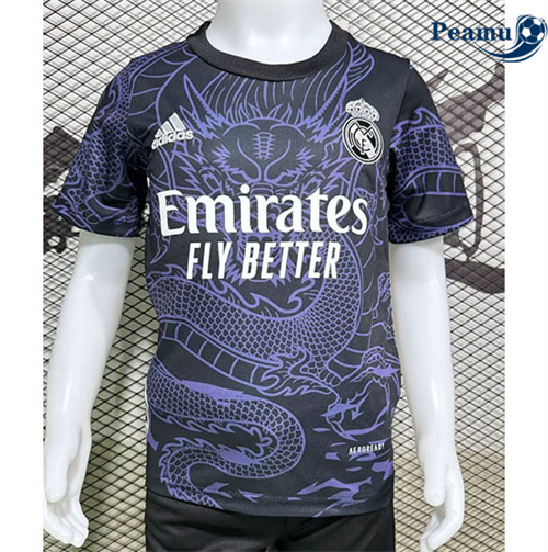 Maillot foot Real Madrid Enfant Dragon Édition spéciale Noir/Violet 2024-2025 prix