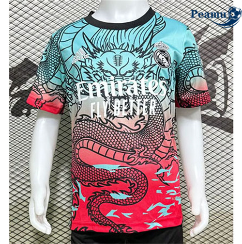 Maillot foot Real Madrid Enfant Dragon Édition spéciale Bleu/Rouge 2024-2025 Outlet