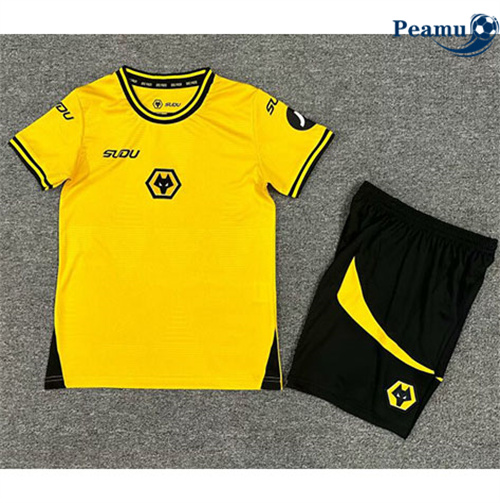 Maillot foot Wolves Enfant Domicile 2024-2025 personnalisé