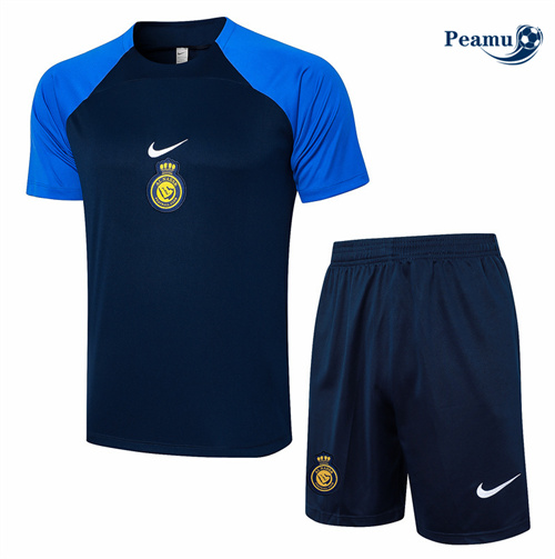 Maillot foot Kit Entrainement Al-Nassr + Shorts Bleu 2024-2025 Original
