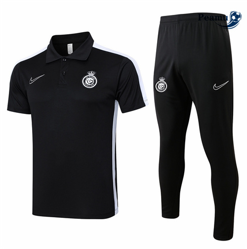 Maillot foot Kit Entrainement Al-Nassr polo + Pantalon Noir 2024-2025 prix