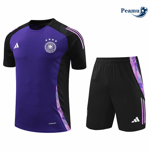 Maillot foot Kit Entrainement Allemagne + Shorts Violet 2024-2025 Chinois