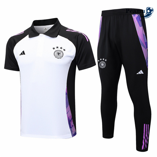 Maillot foot Kit Entrainement Allemagne polo + Pantalon Blanc 2024-2025 Outlet