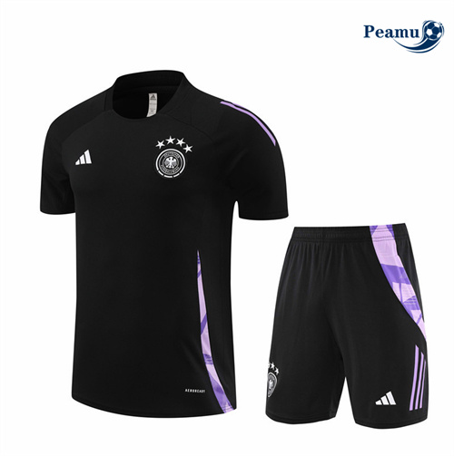 Maillot foot Kit Entrainement Allemagne Enfant + Shorts Noir 2024-2025 grossiste