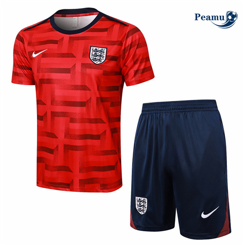 Maillot foot Kit Entrainement Angleterre + Shorts Rouge 2024-2025 Original
