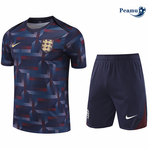 Maillot foot Kit Entrainement Angleterre + Shorts bleu marine 2024-2025 prix