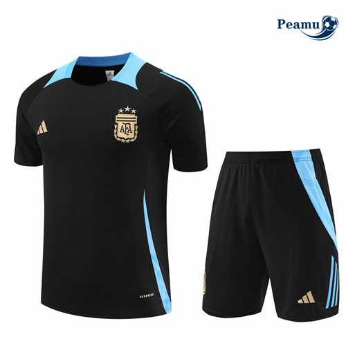 Maillot foot Kit Entrainement Argentine + Shorts Noir 2024-2025 prix