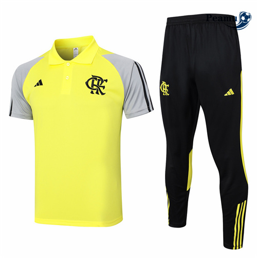 Maillot foot Kit Entrainement Flamengo polo + Pantalon Jaune 2024-2025 prix