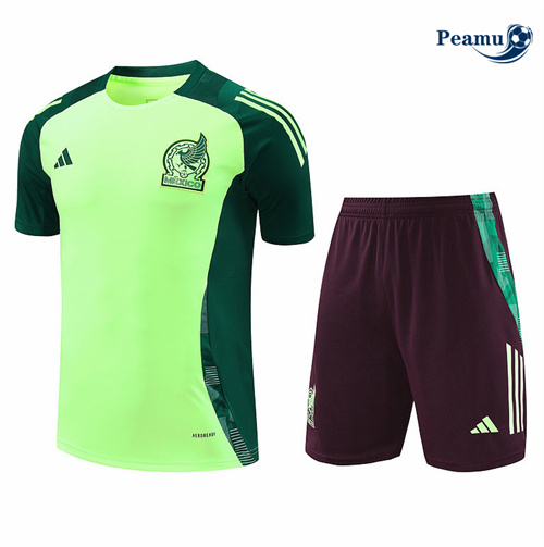 Maillot foot Kit Entrainement Mexique + Shorts Vert 2024-2025 prix