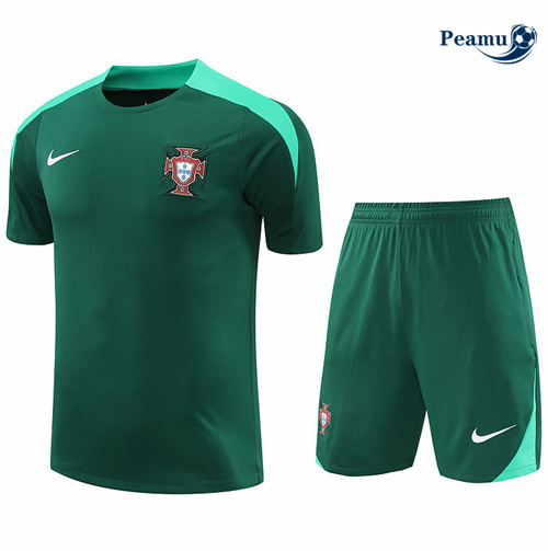 Maillot foot Kit Entrainement Portugal + Shorts Vert 2024-2025 prix