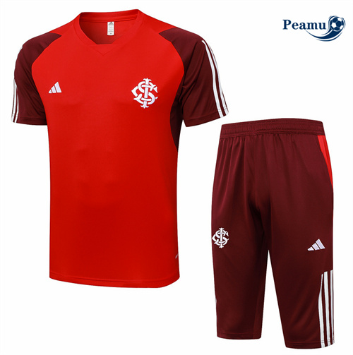 Maillot foot Kit Entrainement SC Internacional + Shorts Rouge 2024-2025 Outlet