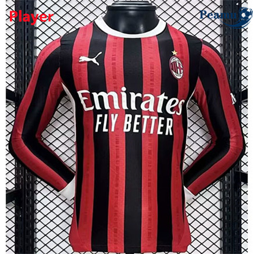 Maillot foot AC Milan Player Version Manche Longue 2024-2025 France