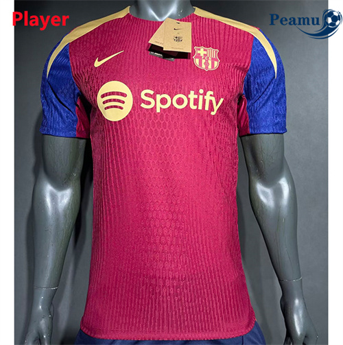 Maillot foot Barcelone Player Version Training Rouge 2024-2025 France