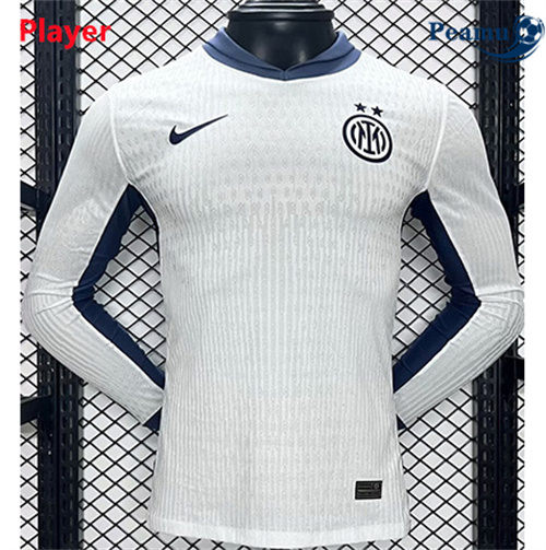 Maillot foot Inter Milan Player Version Exterieur Manche Longue 2024-2025 Outlet