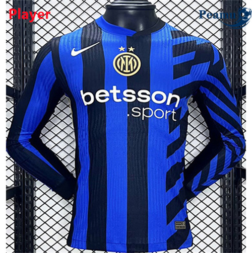 Maillot foot Inter Milan Player Version Domicile Manche Longue 2024-2025 Chinois