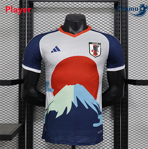 Maillot foot Japon Player Version Special Blanc/Bleu 2024-2025 personnalisé