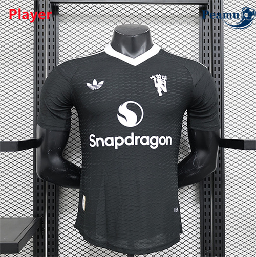 Maillot foot Manchester United Player Version Noir 2024-2025 France