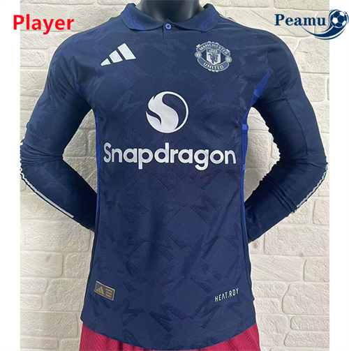Maillot foot Manchester United Player Version Exterieur Manche Longue 2024-2025 Original