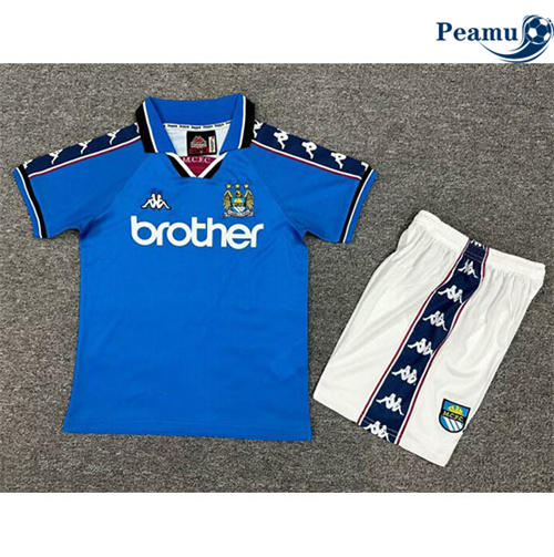 Classico Maglie Manchester City Enfant Domicile 1997-98 Chinois