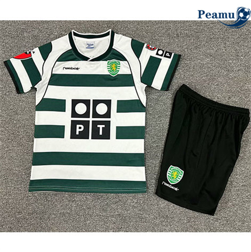 Classico Maglie Sporting CP Enfant Domicile 2001-03 personnalisé