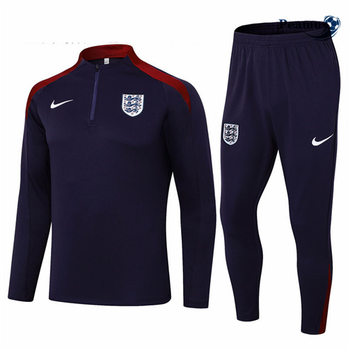 Survetement Angleterre Enfant Bleu Marine 2024-2025 Officiel