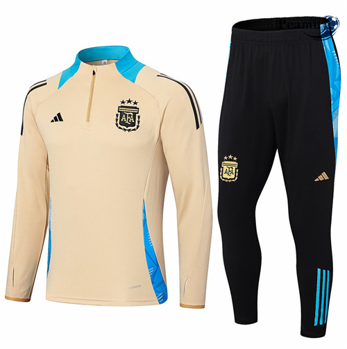 Survetement Argentine Enfant Jaune 2024-2025 Outlet