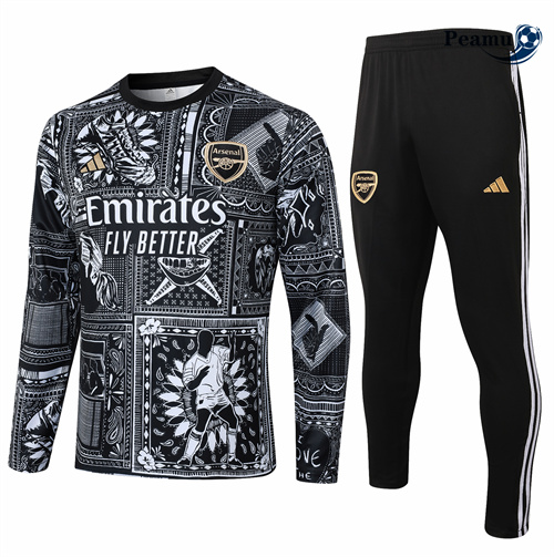 Survetement Arsenal Enfant Noir 2024-2025 grossiste