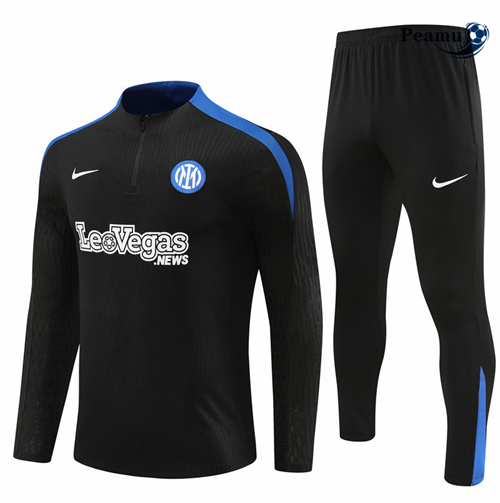 Survetement Inter Milan Enfant Noir 2024-2025 Outlet