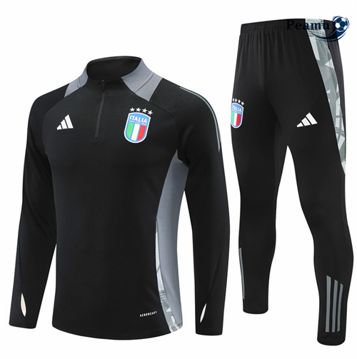 Survetement Italie Enfant Noir 2024-2025 personnalisé