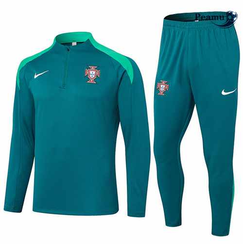 Survetement Portugal Enfant vert noirâtre 2024-2025 Outlet
