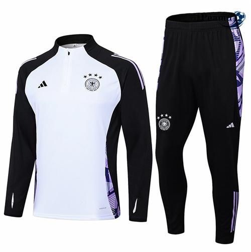 Survetement Allemagne Blanc 2024-2025 Officiel