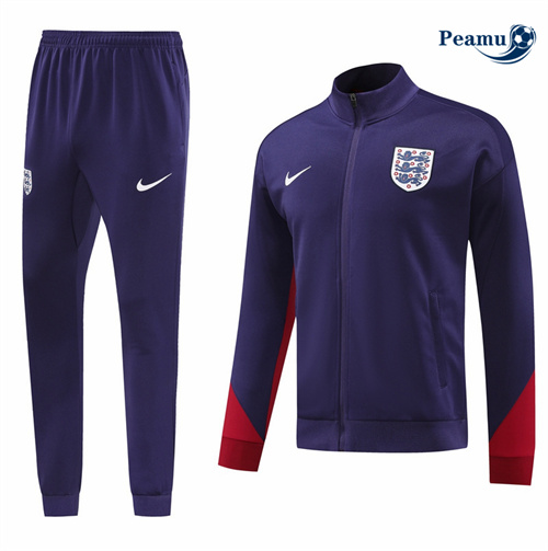 Veste Survetement Angleterre Bleu 2024-2025 Chinois