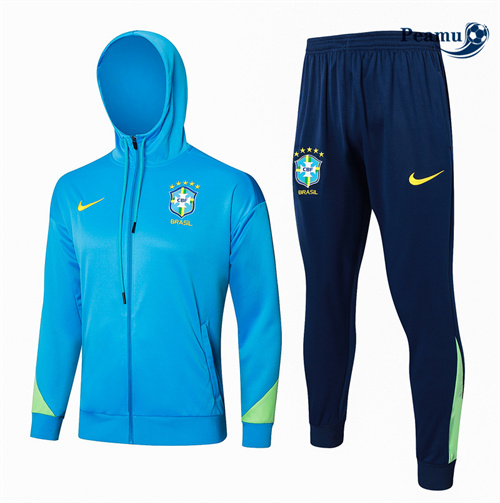 Veste Survetement Brésil à Capuche bleu ciel 2024-2025 prix