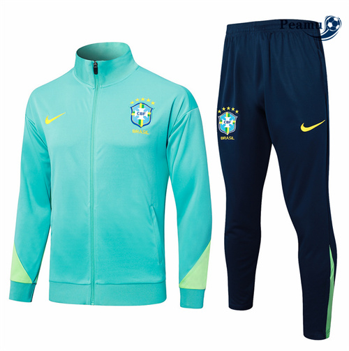 Veste Survetement Brésil bleu ciel 2024-2025 Chinois