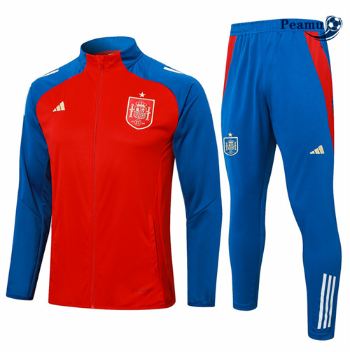 Veste Survetement Espagne Rouge 2024-2025 Outlet