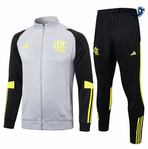 Veste Survetement Flamengo Gris Clair 2024-2025 Outlet