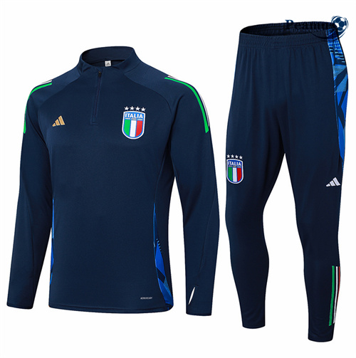 Survetement Italie Bleu Marine 2024-2025 discout