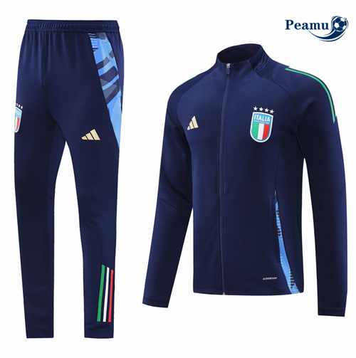Veste Survetement Italie Bleu Marine 2024-2025 prix