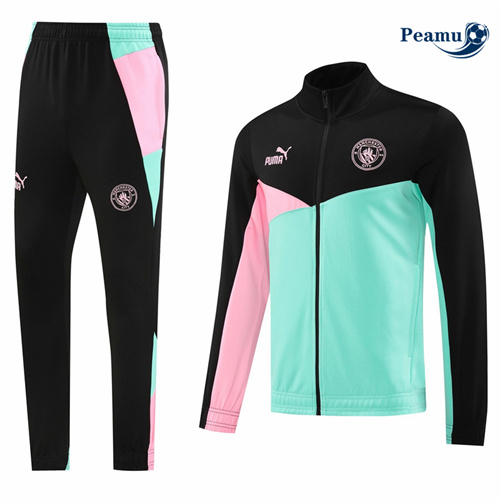 Veste Survetement Manchester City Vert 2024-2025 prix