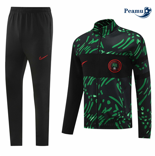 Veste Survetement Nigeria Vert 2024-2025 Soldes