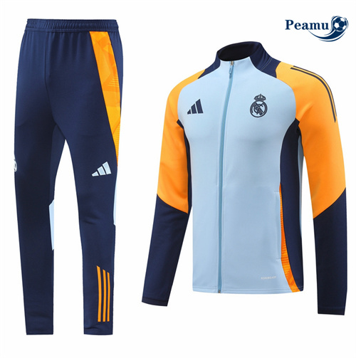 Veste Survetement Real Madrid Bleu 2024-2025 Officiel