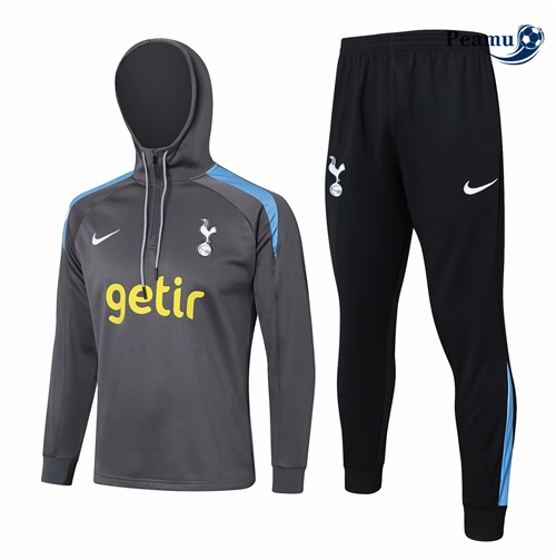 Survetement Tottenham Hotspur à Capuche Gris 2024-2025 Soldes