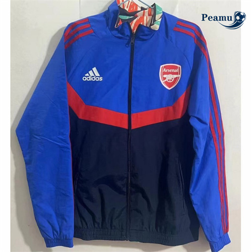 Veste Réversible Coupe vent Arsenal Bleu 2024-2025 Officiel