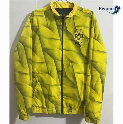Veste Réversible Coupe vent Borussia Dortmund Jaune 2024-2025 Outlet