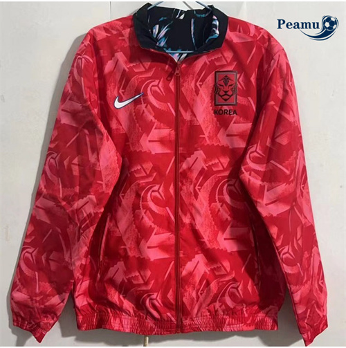 Veste Réversible Coupe vent Corée Rouge 2024-2025 Paris