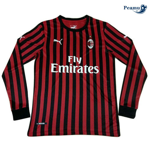 Maillot foot AC Milan Domicile Manche Longue 2019-2020