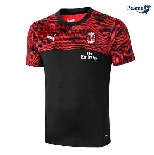 Maillot foot AC Milan Pre-Match Noir/Rouge 2019-2020
